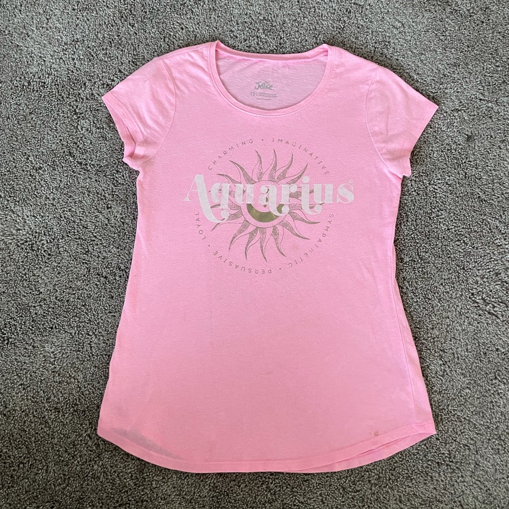 Pink Aquarius Girls T-shirt